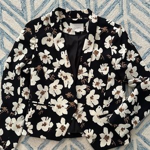 LOFT Floral Blazer Size M